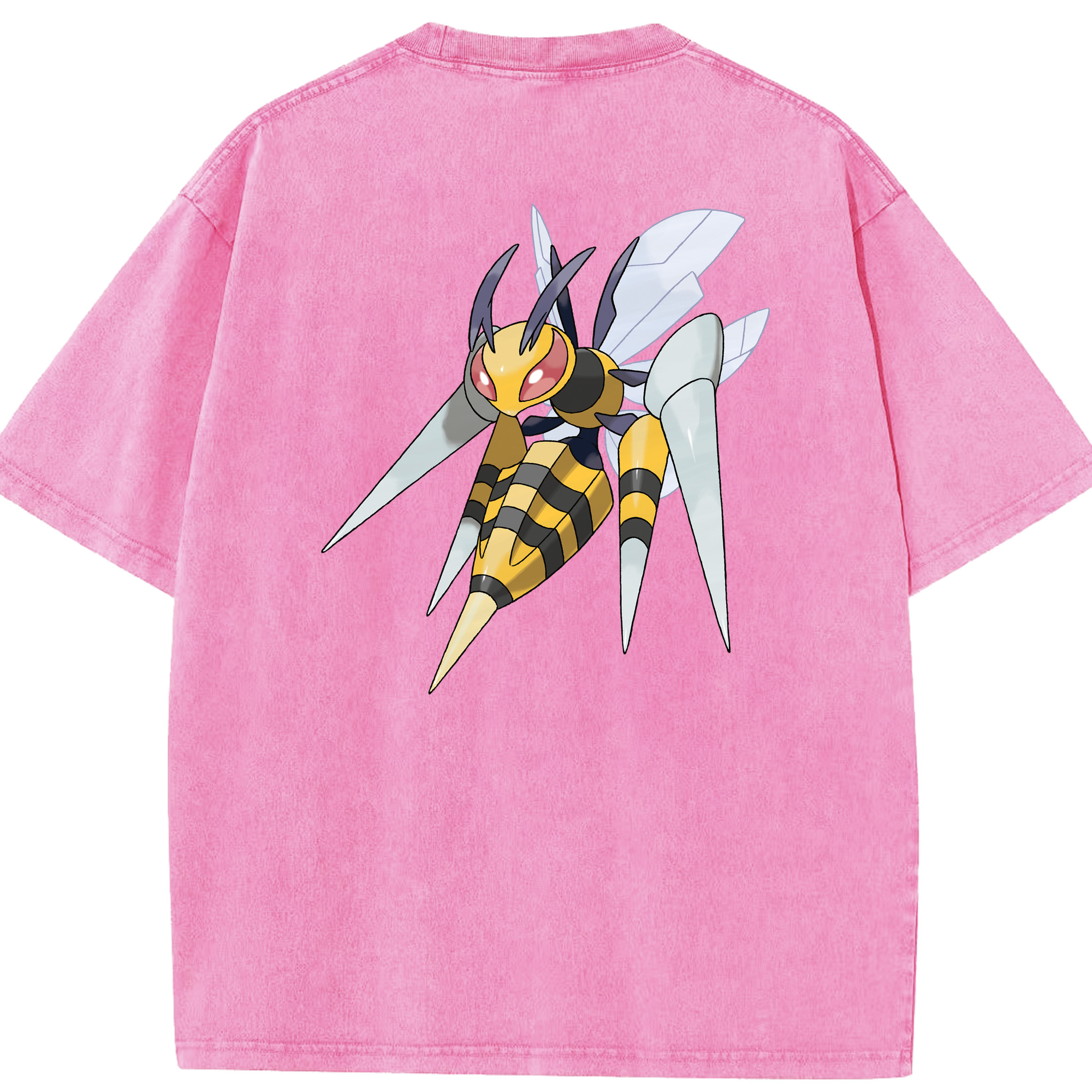 （画像用） ポケットモンスター Pokémon 綿100% ヴィンテージ風 半袖Tシャツ（背面プリント）